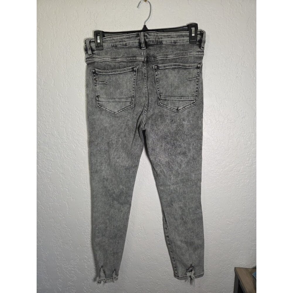 BKE Jeans Womens 31x27 Gray Parker Universal Fit High Rise Ankle Skinny Denim - Picture 8 of 10